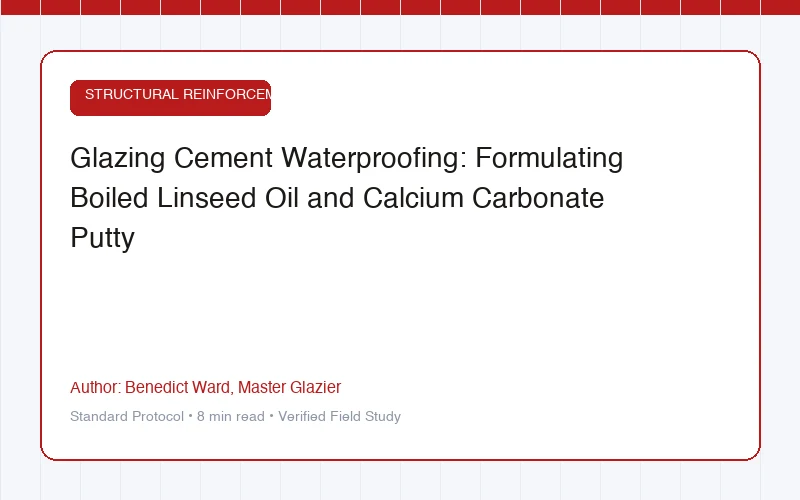 Glazing Cement Waterproofing: Formulating Boiled Linseed Oil and Calcium Carbonate Putty